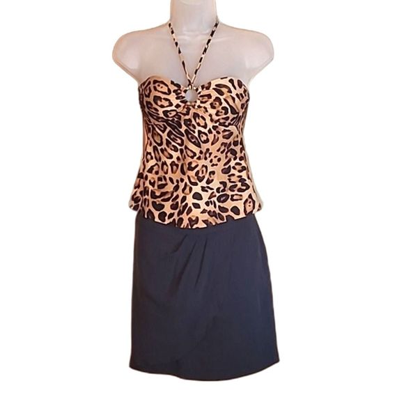 Ann Taylor LOFT Silk Wrap Skirt Straight Above Knee Side Zipper Pockets Pleated - Picture 16 of 16